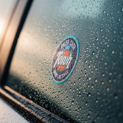 100x Round Stickers, UV laminated