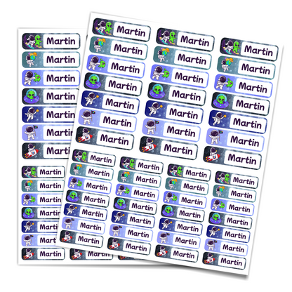 98X  Custom Waterproof Name Stickers Tags, Water Bottles, Lunch Boxes and School Supplies