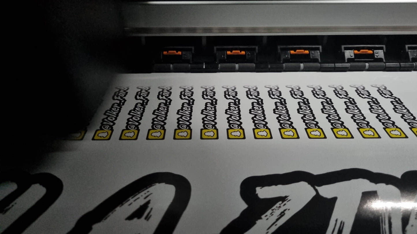 100X Social media custom stickers Pack