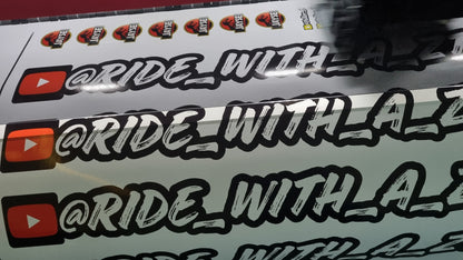 100X Social media custom stickers Pack